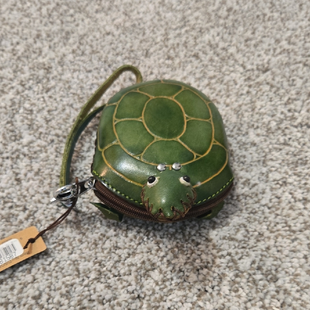 Adorable Green Turtle Coin Purse
